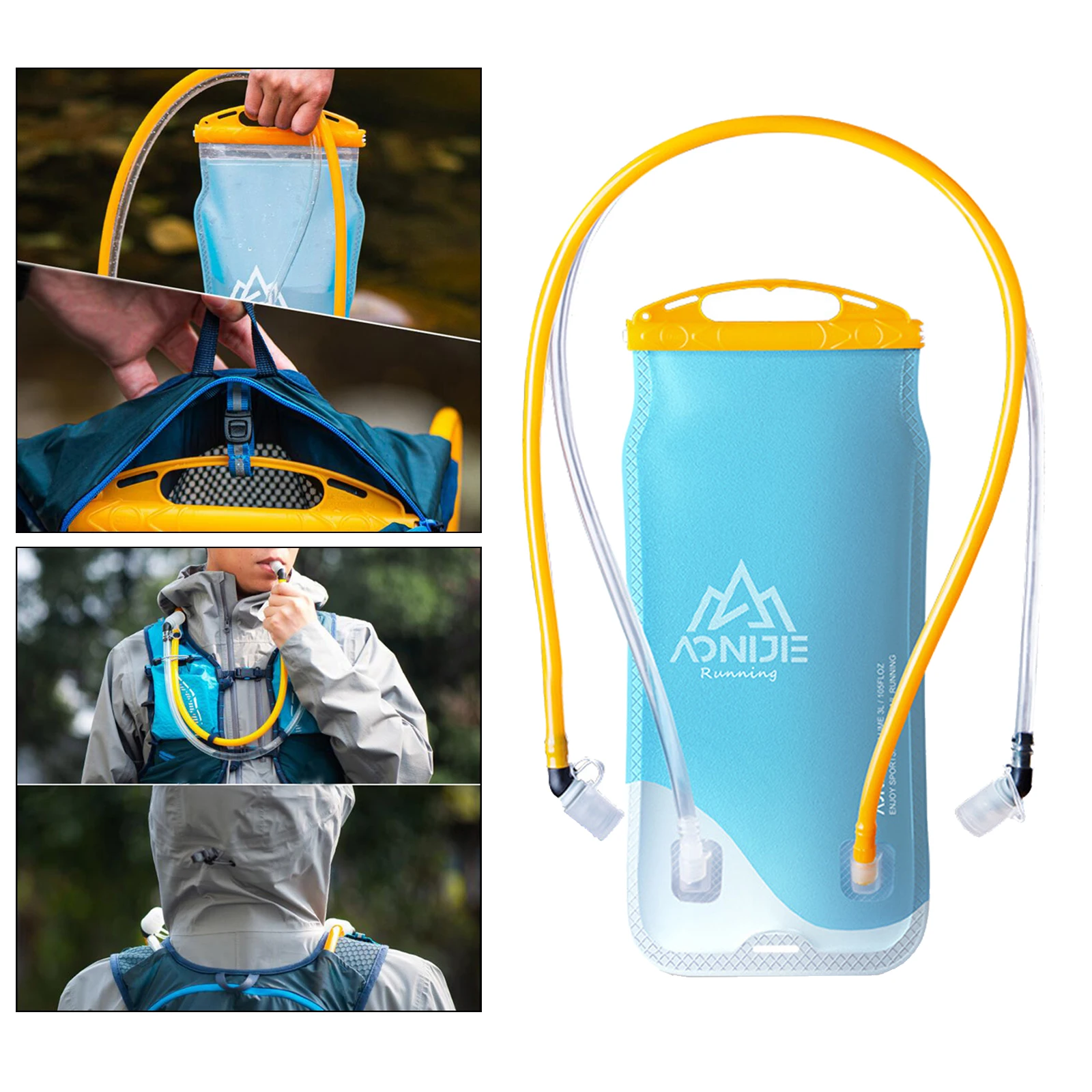 Dual Hydration Bladder, Replacement Reservoir for Most Backpacks, Carry Water and Electrolytes