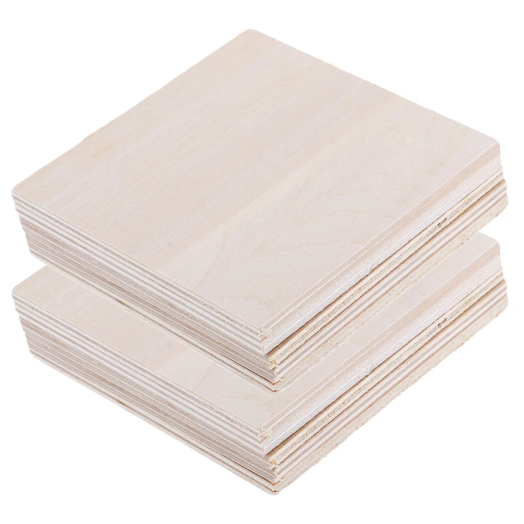 Solid Basswood Wood Sheets 5mm DIY Building Sand Table Diorama Architecture Model Fairy Garden Making Materials Crafts Supplies 