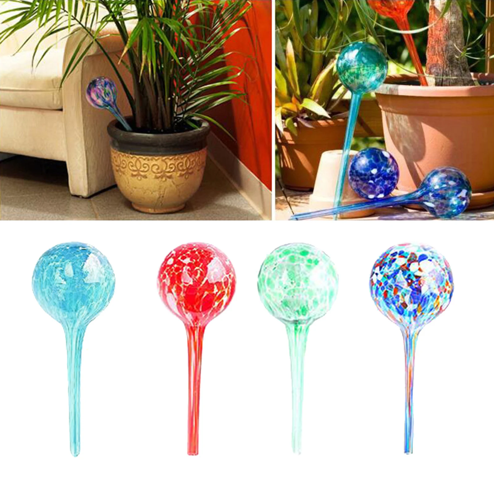 Self Watering Bulbs Globes Automatic Drip Irrigation Waterer Tools for Plant Flower and Indoor Outdoor Plastic Bottle Plant Drip