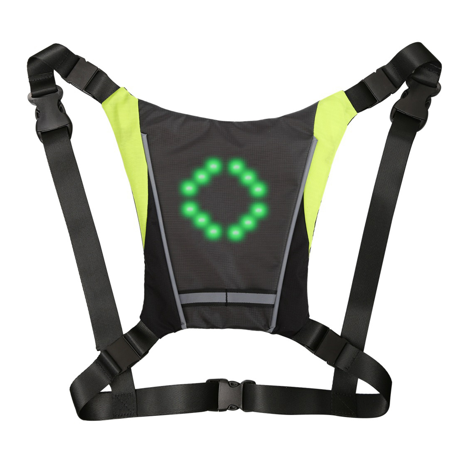LED Turn Signal Vest Bike Direction Indicator Pack Remote Control Safety Light