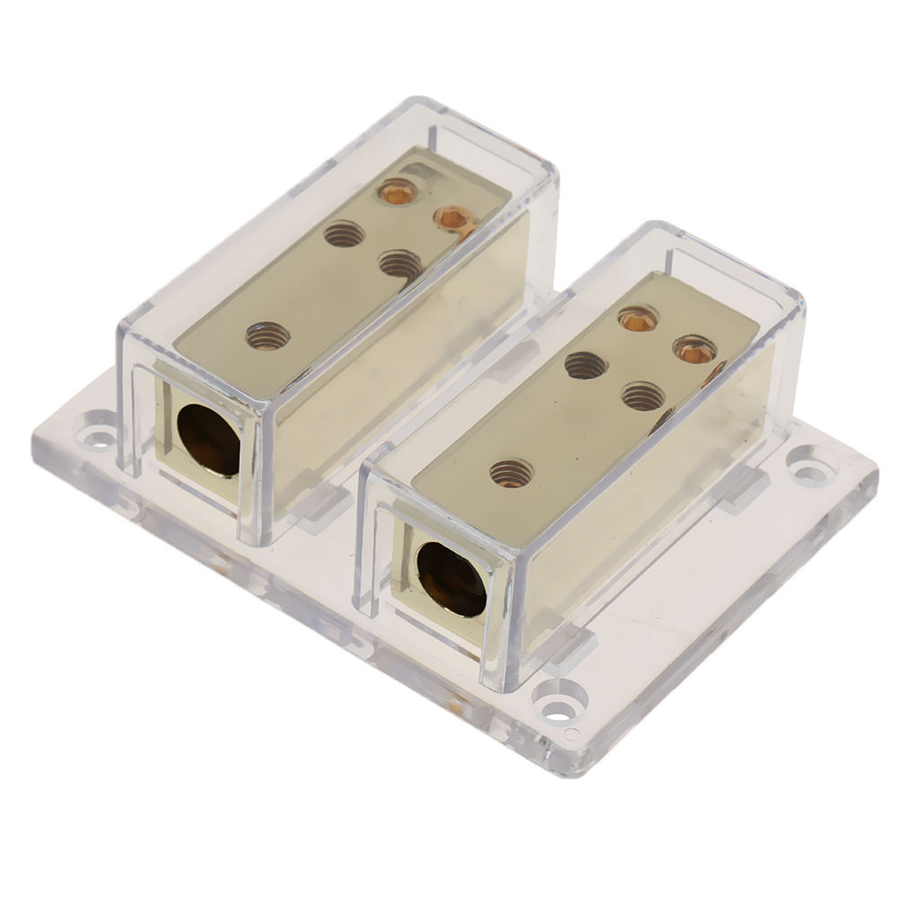 8-Way Car Audio Stereo Power/Ground Cable Splitter Distribution Block 8ga