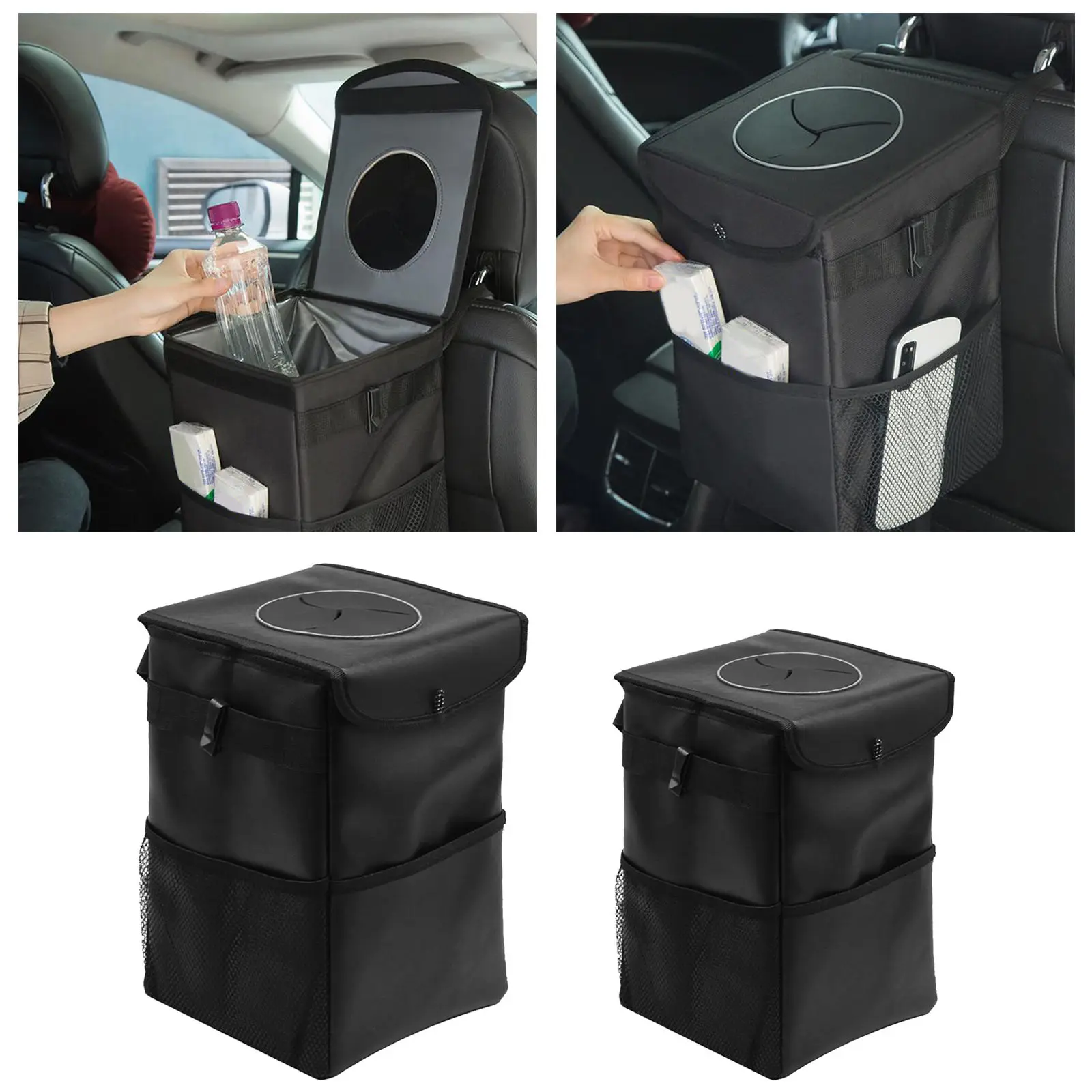 Portable Car Seat Back Garbage Bag Car Auto Trash Can Leak-proof Dust Holder Case Box Car Styling Oxford Cloth