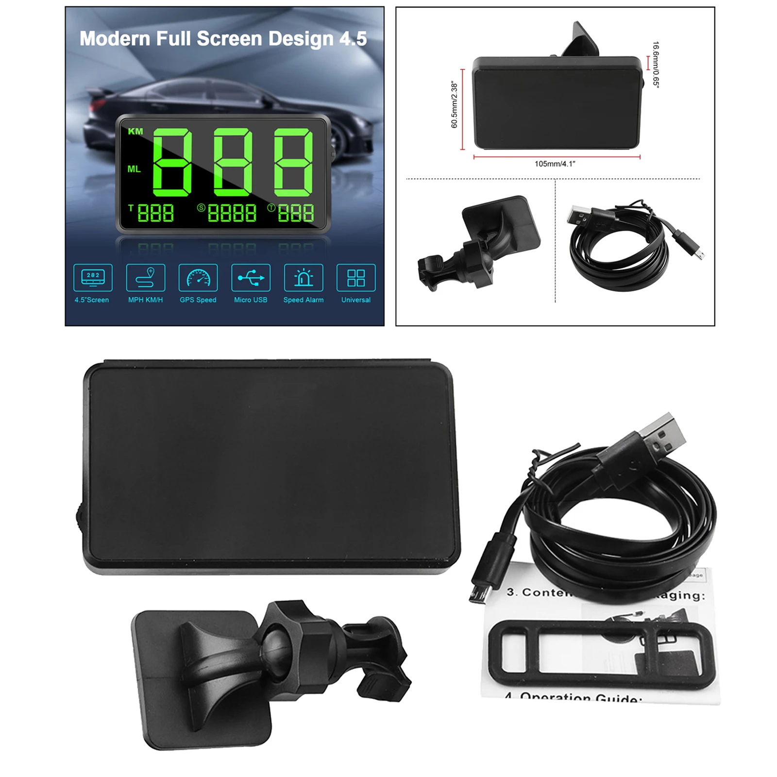 Digital GPS Speedometers Hud Heads Up Display Car Head-up Display