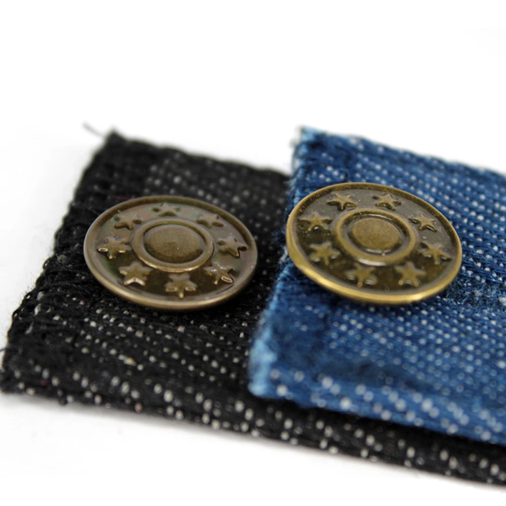 Denim Pants Waist Extender, Adjustable Metal Button Waist Extensions for Men and Pregnancy Ladies