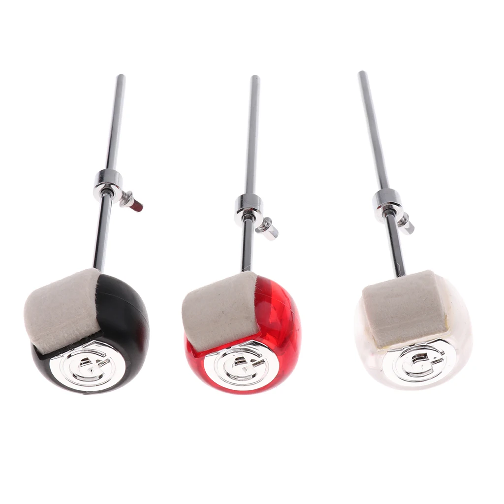 3 Color Bass Drum Beater Hammer  for Percussion Drummer Instrument