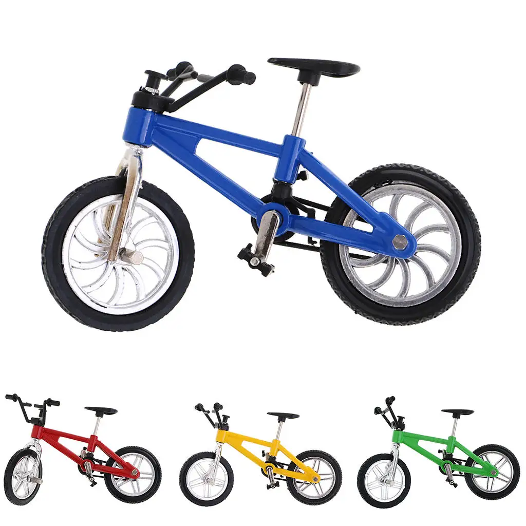 Finger Mountain Bike Bicycle Miniature Metal Toys for Boys Children Collectible Cool Gift Home Desk Table Decor