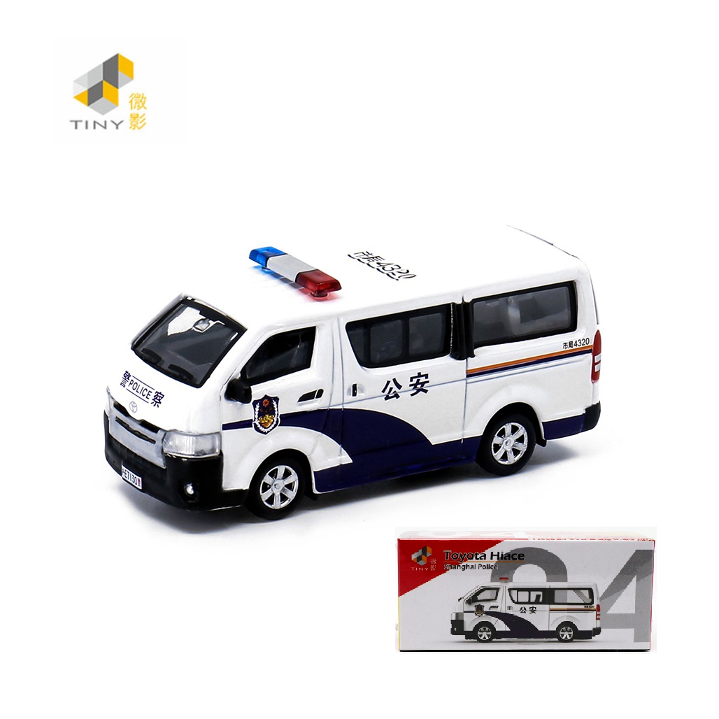 Крошечный 1:64 Hiace китайская полиция LHD/черный литая модель автомобиля |  AliExpress