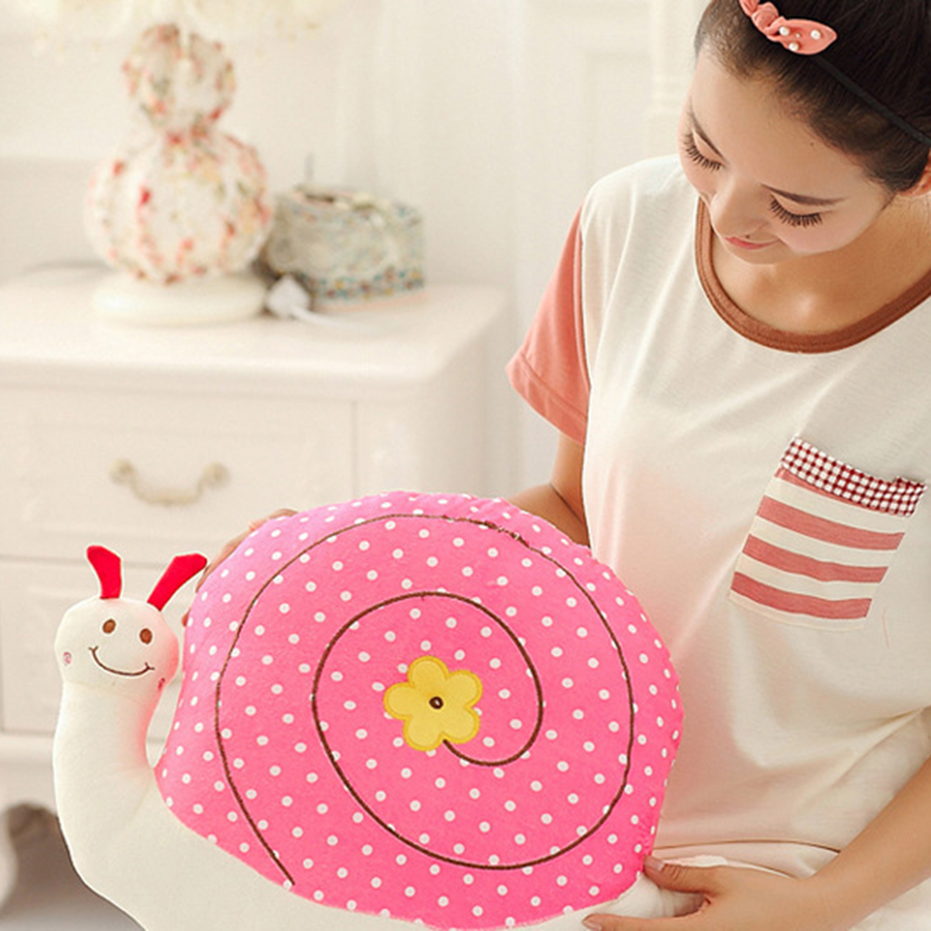 Cartoon Snail Shape Plush Throw Pillow Seat Cushion Home Bar Cafe Bookshop Decor