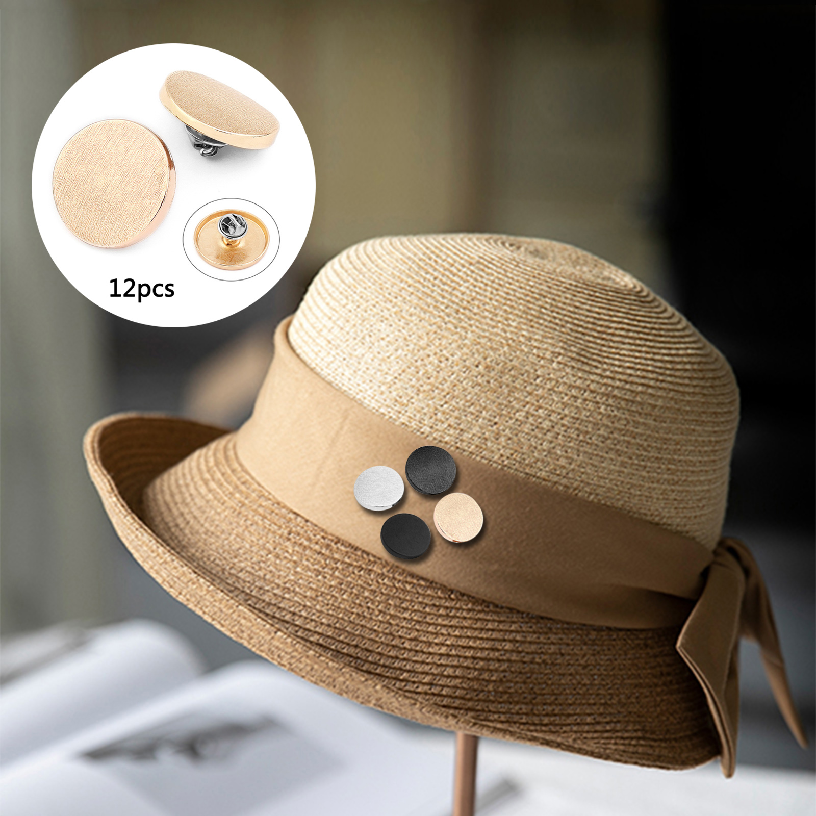 12x Snap Fastener Metal Pants Buttons Clothing Jeans Perfect Fit Adjust Button Self Increase Reduce Waist 18mm Free Nail Sewing