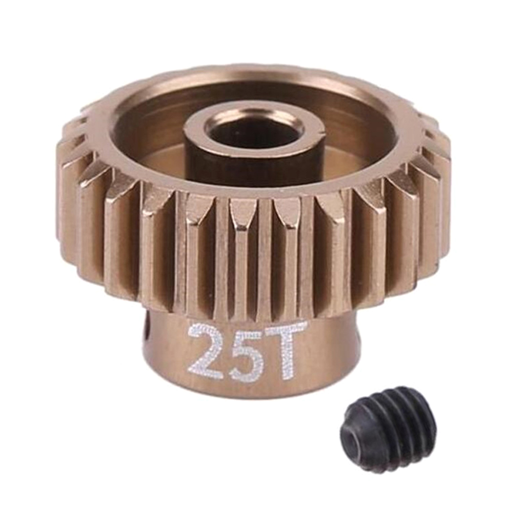 RC 25T Tooth 14.2mm Motor Gear Set for 1/10 RC  Car Climbing Truck Upgrade Parts Aluminum Pinion (48P)