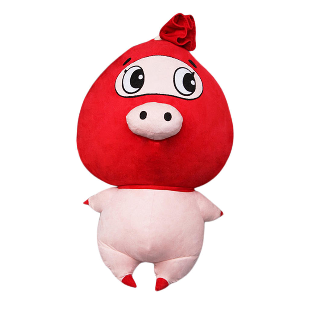 Handmade Soft Red Pig Plush Stuffed Animal Sewing Kit for Kids DIY Gifts