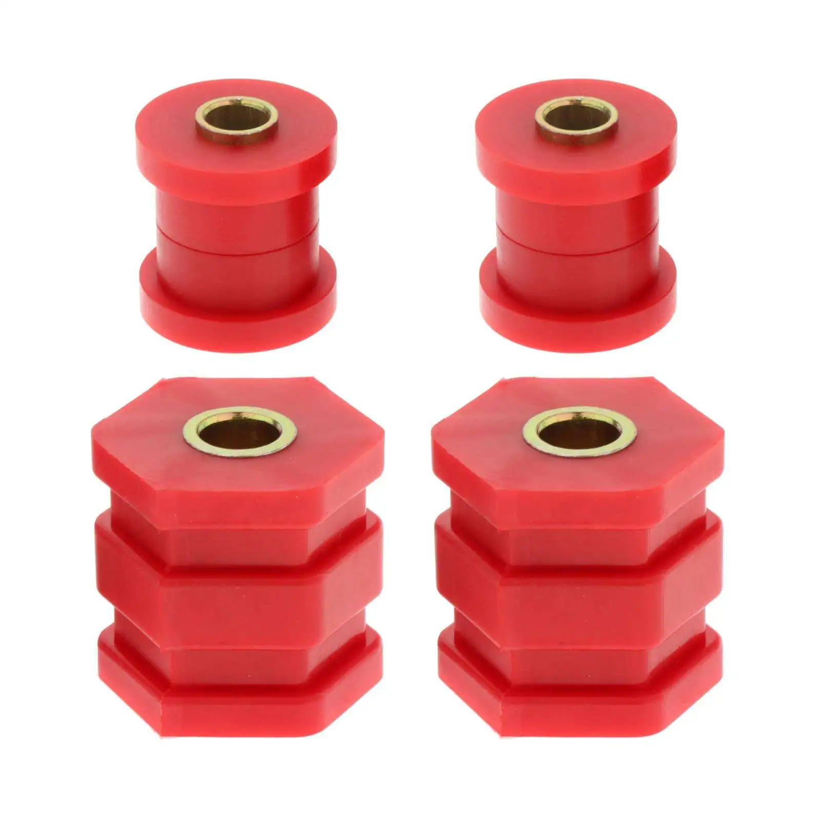 Red Front Lower Control Arm Bushing Set for Honda Civic 96-00, Professional