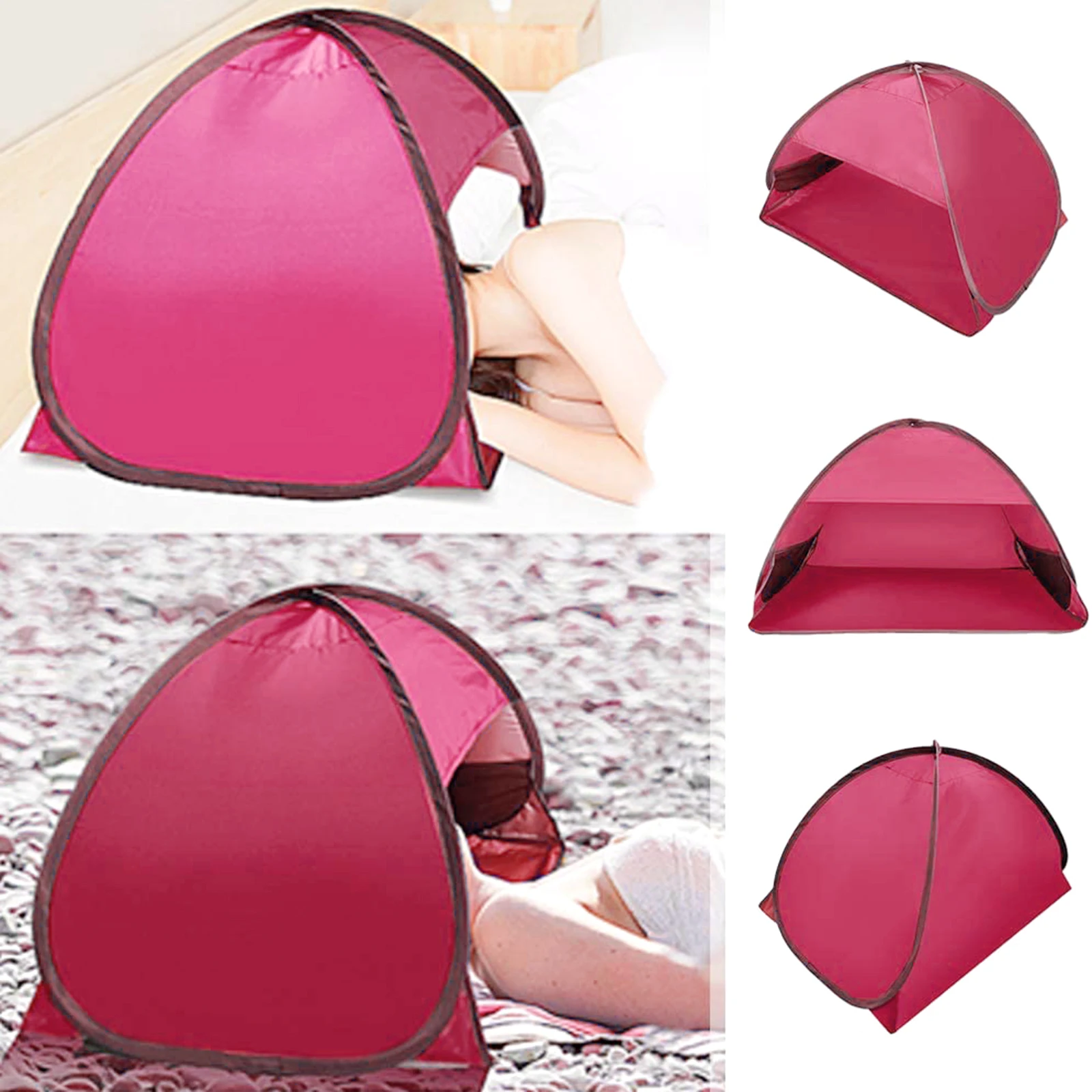  Up Beach Canopy Sun Shade Shelter Outdoor Camping Headrest Tent Anti UV