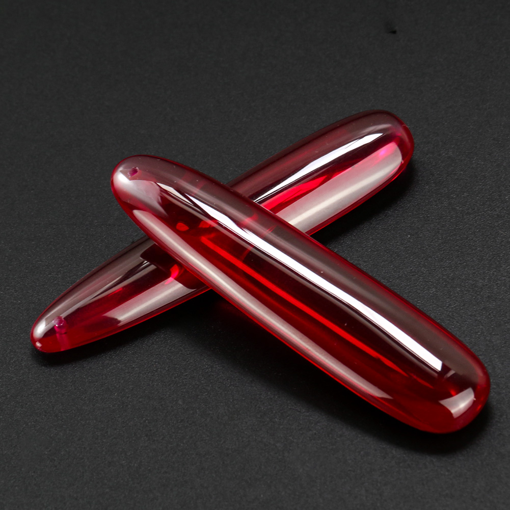Rot Korund Ornamente hand Spielzeug DIY Engravable Anhänger Synthetische Rubin Halsketten Schmuck Tragen Stein Zubehör – Detail 3
