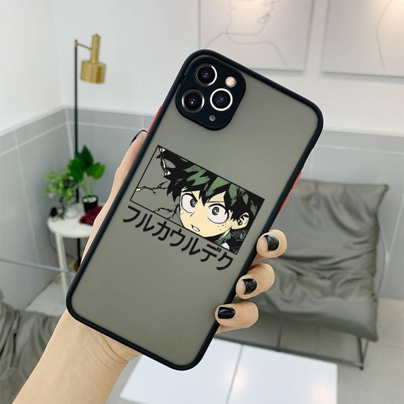 iphone 13 pro max clear case My hero academia anime Phone Case For iPhone 13 12 11 Mini Pro XR XS Max 7 8 Plus X Matte transparent Back Cover iphone 13 pro max case clear