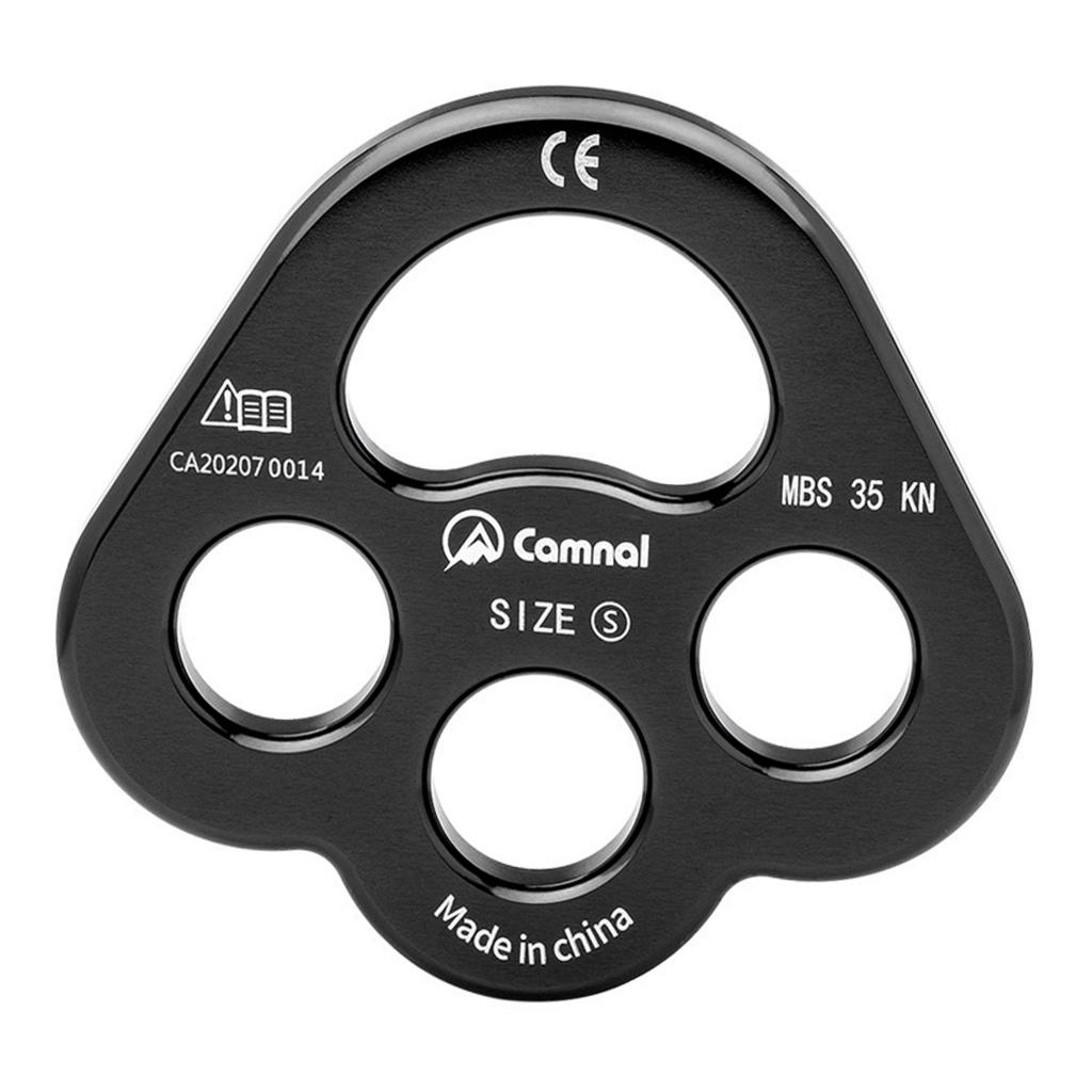 35 KN Climbing Descender Rigging Plate Heavy Duty & High Strength Rappel Device