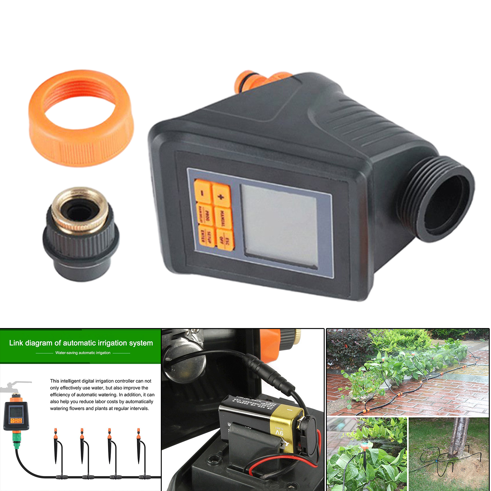 Hose Watering Timer Digital Irrigation Timer Control Device Water Saving