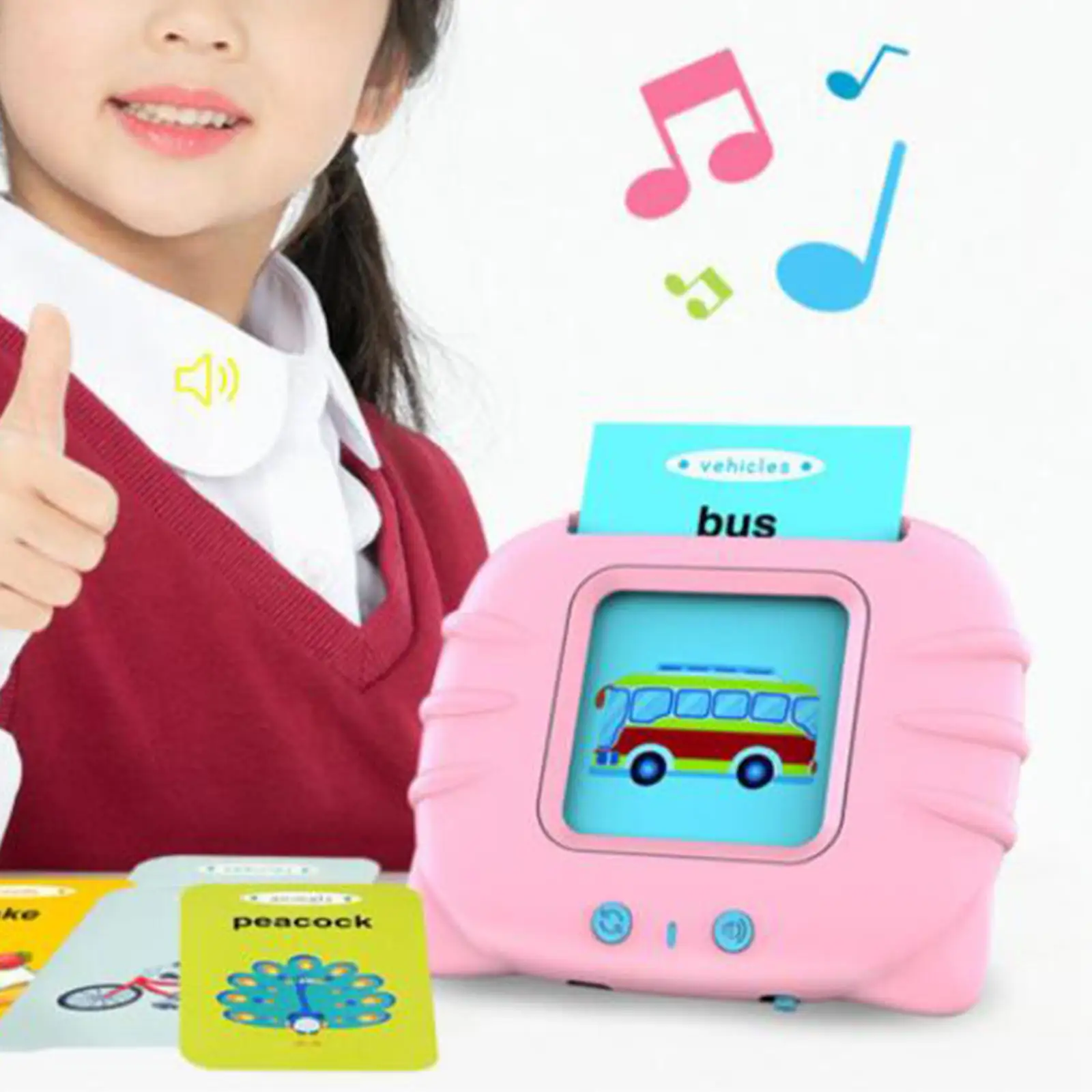 Kindergarten Learning Resource Electronic Interactive Toys for Kids Birthday Halloween Christmas Children Gifts Toddlers Talking Flash Cards for 3 4 5 6 Years Old TYHFLY Preschool Educational Toys 