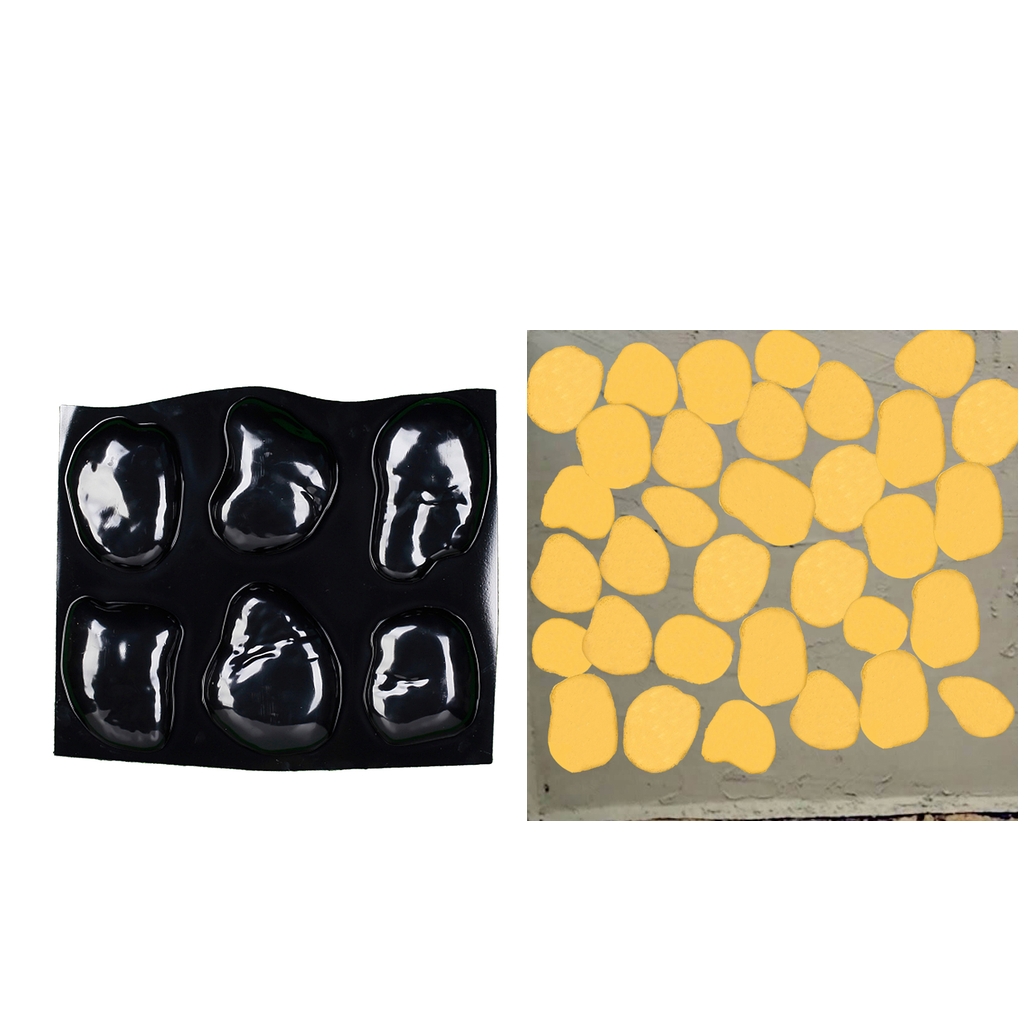 Step Stones Mold Cobblestone Rock Brick Concrete Mould Pathway Decor Toy