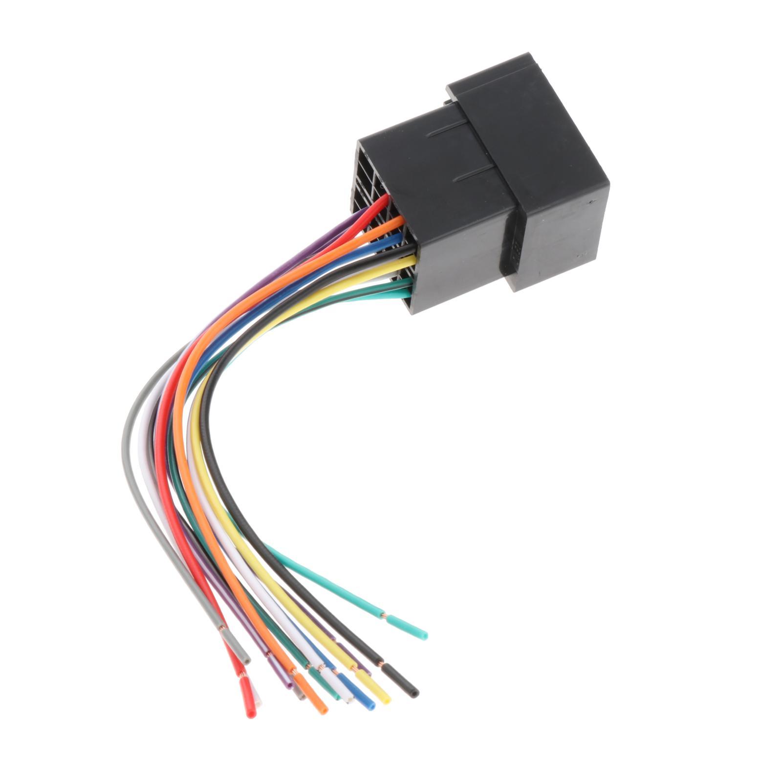 Stereo Wiring Harness Plug and Play Parts Replacement Wiring Harness Cable Fit for Peterbilt Tractor Radio Trailers Truck