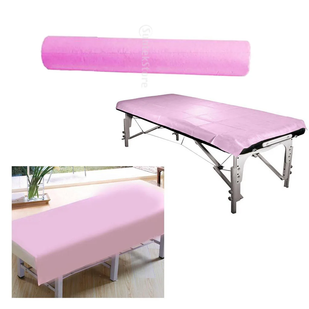 50 Pcs Disposable Bed Paper Sheet Massage Waxing Table Cover for Salon SPA Tattoo Supply Massage Bed Cover Headrest Paper Roll