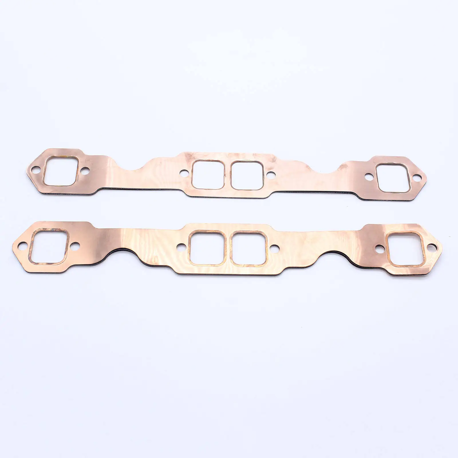 2pcs SBC Copper Header Exhaust Gasket Seal For Chevy SB 327 305 350 383 Exhaust Manifold Gasket Set