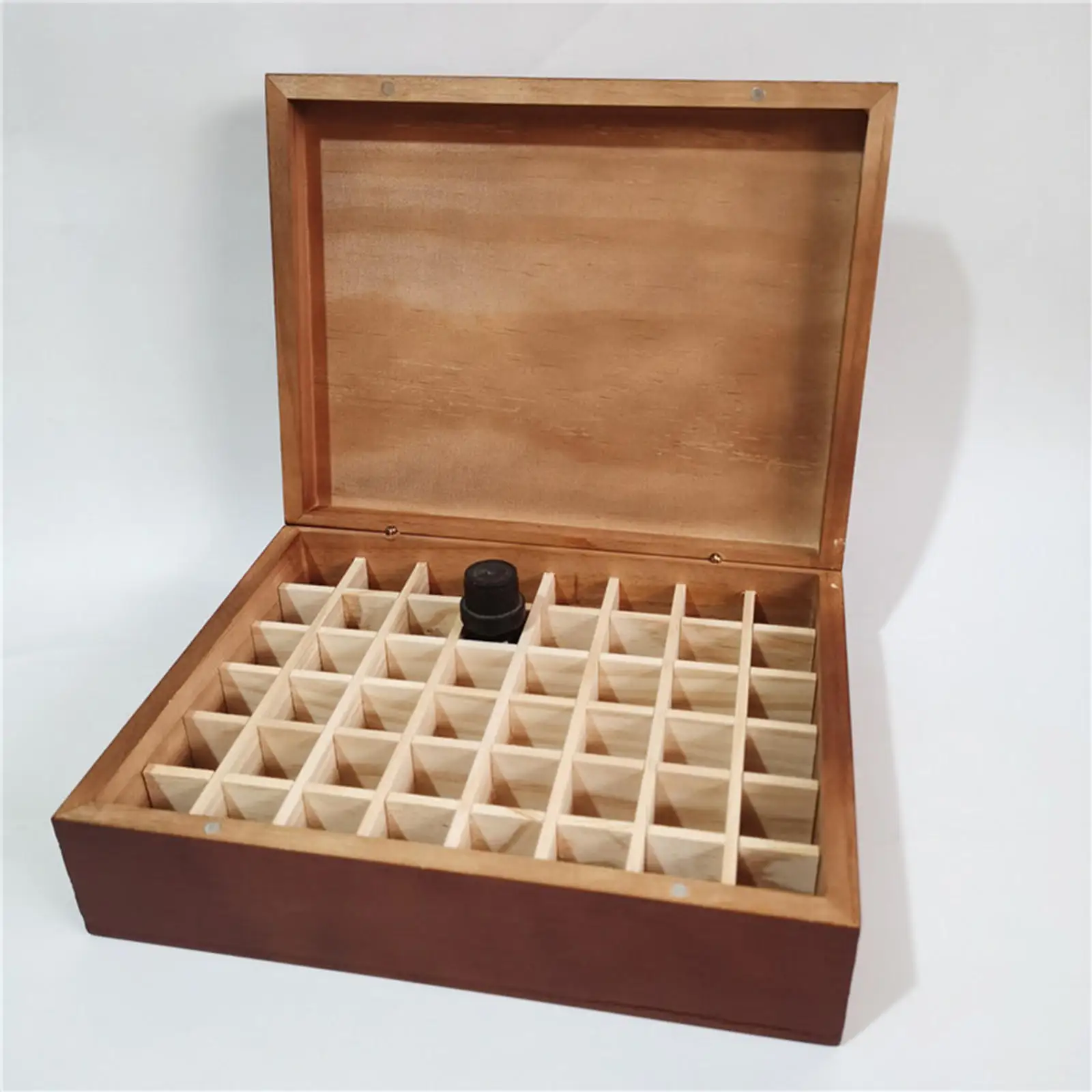 Essential Oil Storage Holder 48 Slots 5ml Display Lightweight Compact Wooden Aromatherapy Oil Container Cases Wooden Exhibit