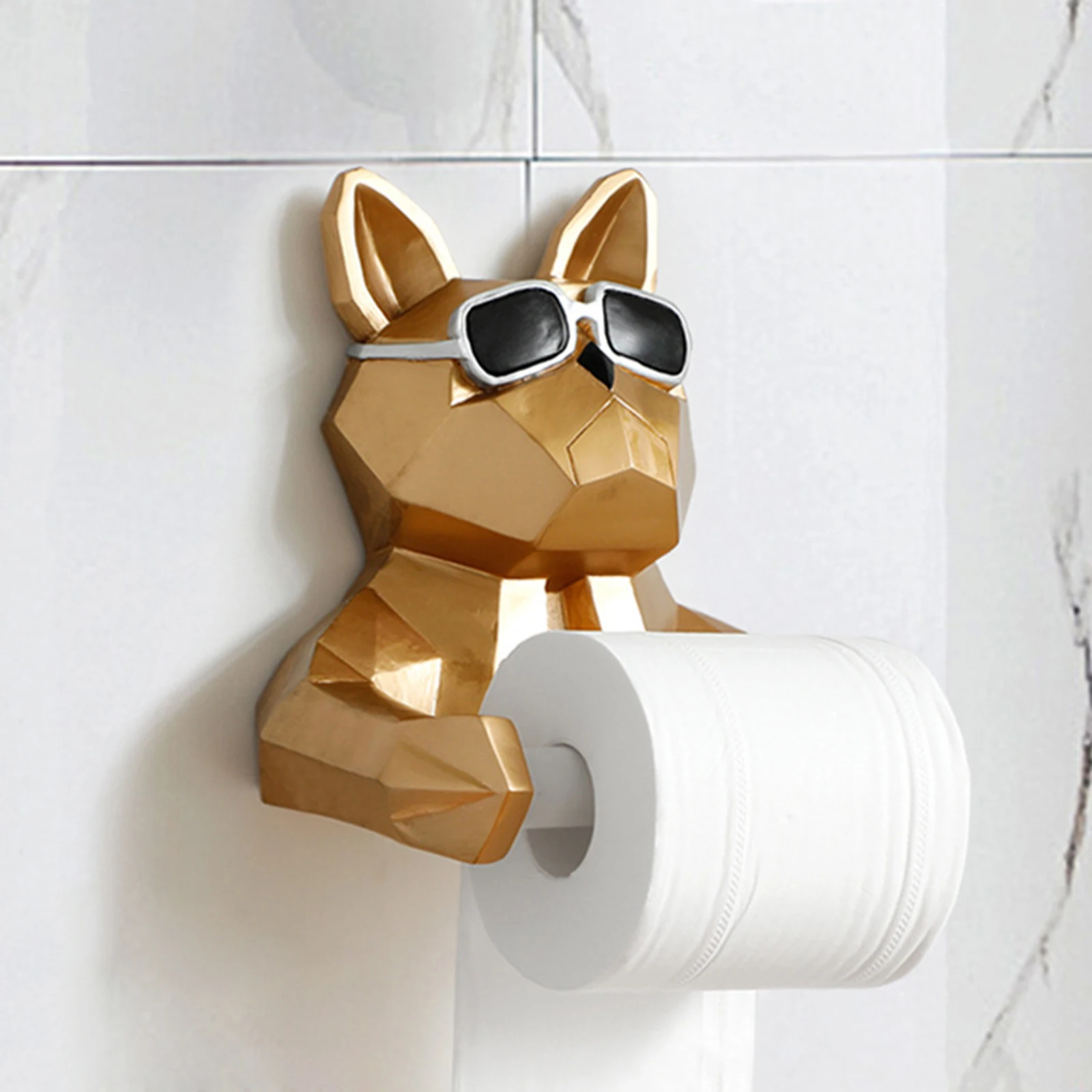 Nordic Wall Mount Toilet Paper Holder Tissue Stand Indoor Kitchen Art Decor Metal Bathroom Stand Accessories Storage