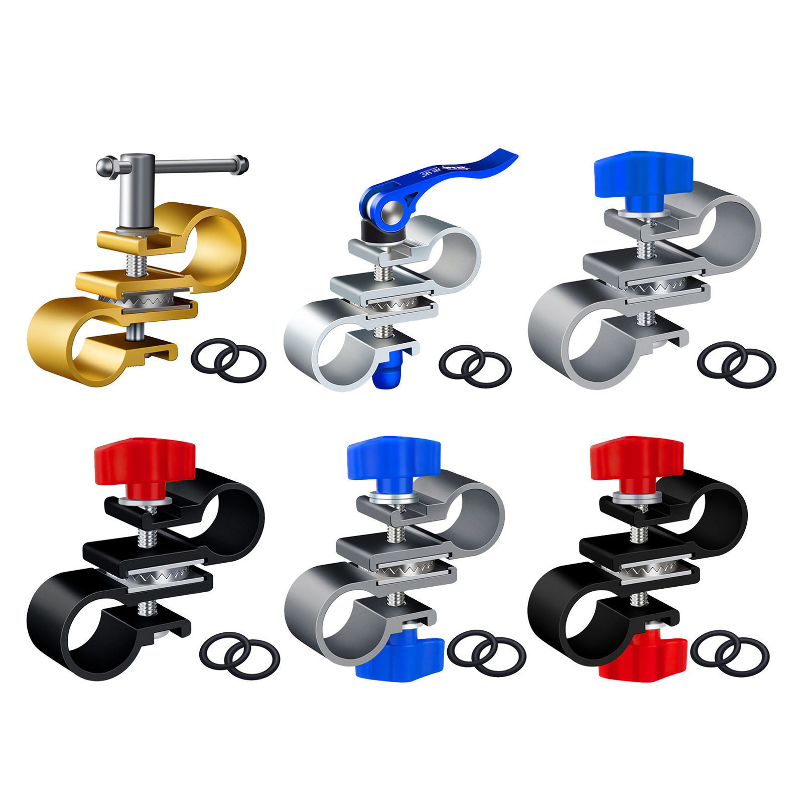 Fishing Umbrella Stand Holder Connector Fixed Clip Deck Anti-Rust Clamp Portable Accessories Removable for Fishing Chair