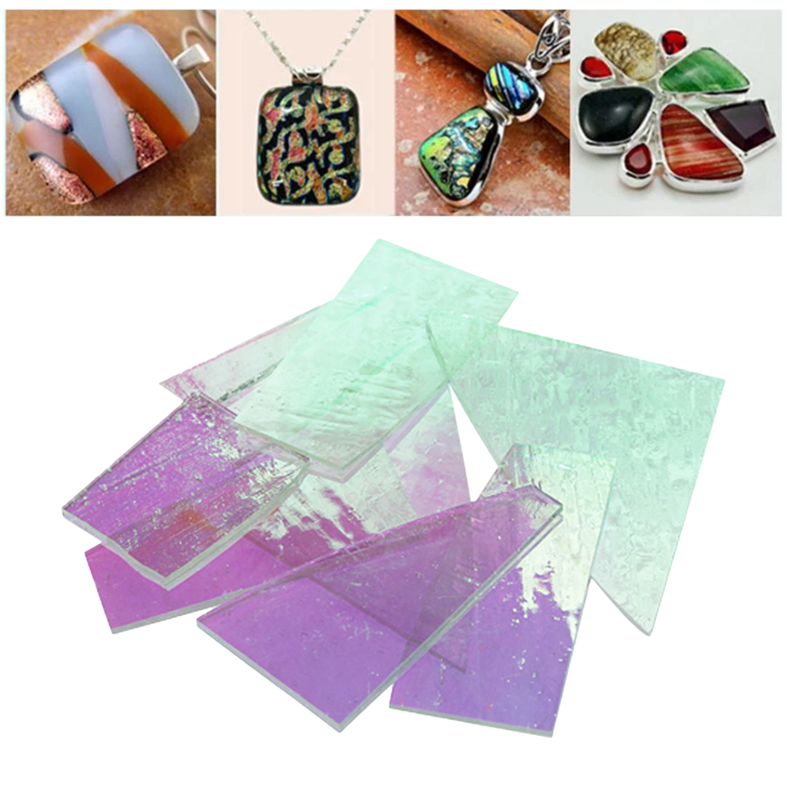 28g DIY Mix Melt Kiln Fusing Glass Confetti for Microwave Kiln Fusing Glass