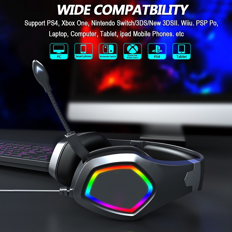 Fones de ouvido profissional gaming headset com