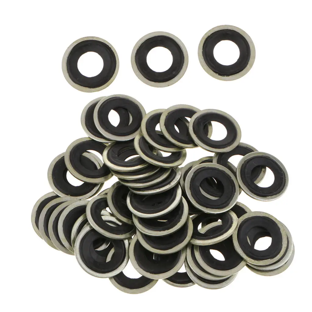 50PCS OIL DRAIN PLUG WASHER METAL GASKETS (24571185) For GM Chevrolet Dorman