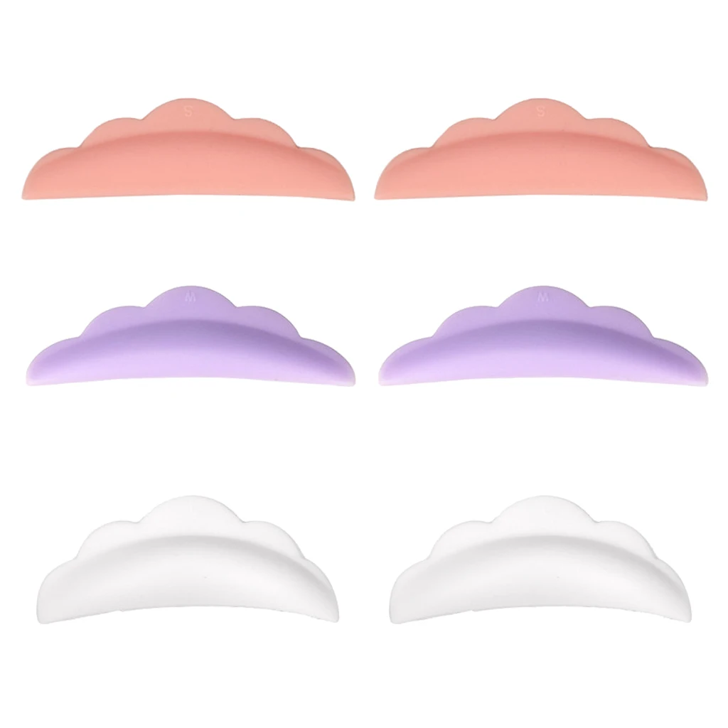 3 pairs of eyelashes silicone pad, eyelash care silicone pads eyelashes perm