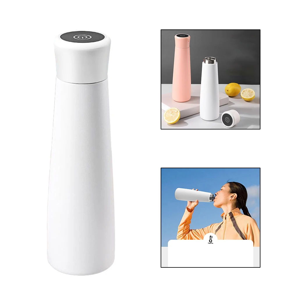 Stainless Steel Vacuum Flask Smart LED Screen Display Temperature Insulation Water Bottle 500ml