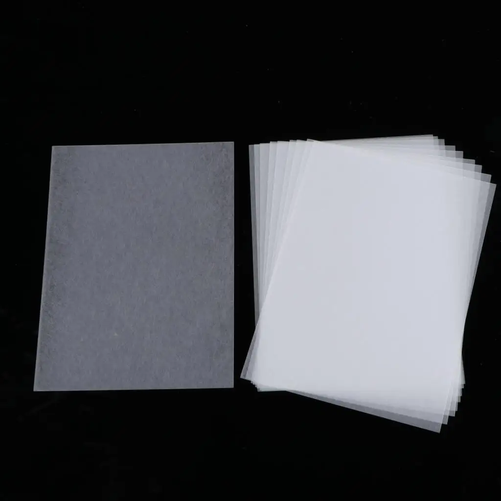 10 Half Transparent Shrink Film Sheets Shrinkable Paper Craft Fine Polish