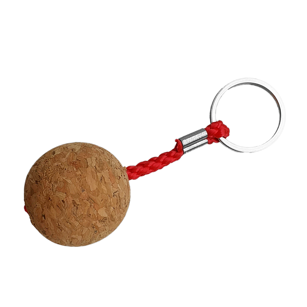 35mm Novelty Floating Cork Keyring Marine Sailing Kayaking Buoyant Key Ring