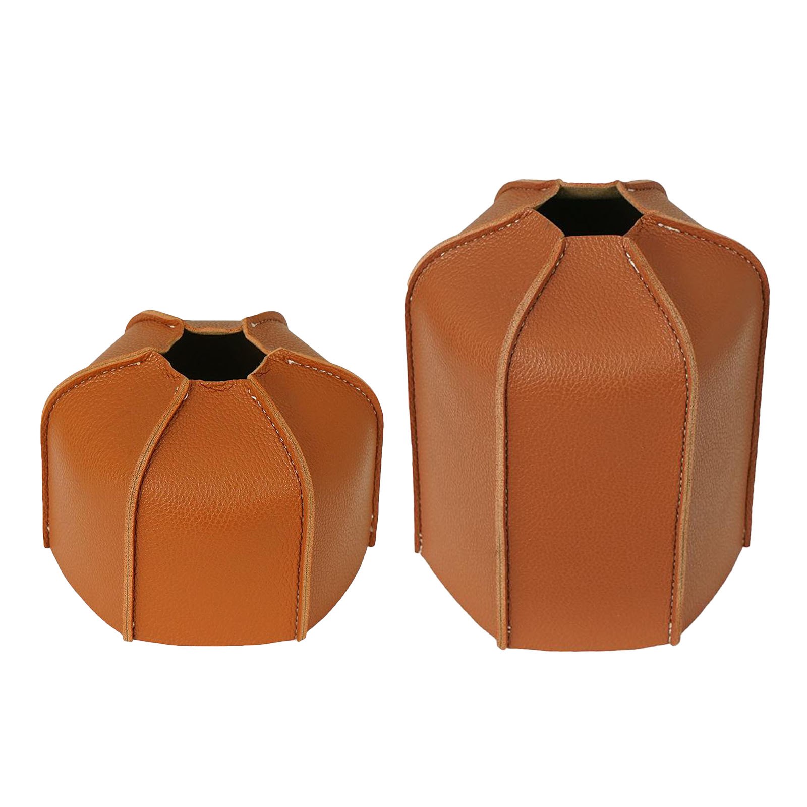 230G/450G Gas Canister Cover Brown PU Leather Retro Flat Gas Tank Fuel Cylinder Protective Case Bag for Camping Outdoor Hiking