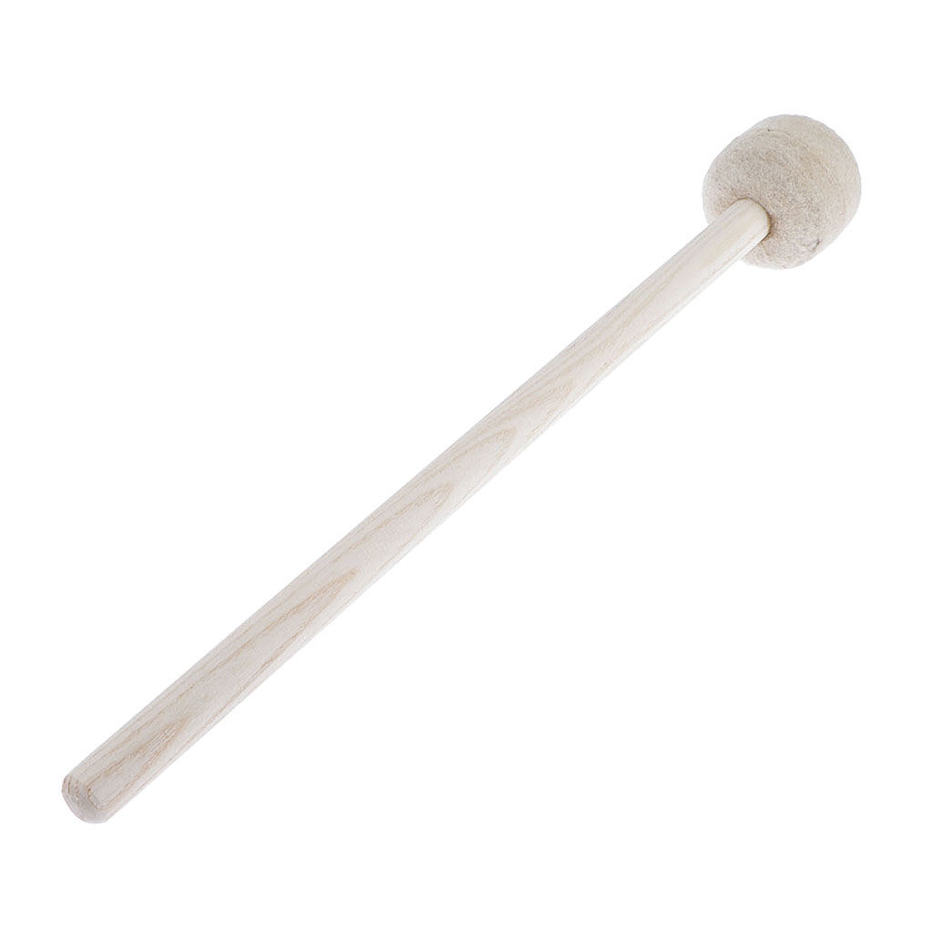Magideal Tenor Drum Mallets 1.8 Inch Felzfell for Bass Drum Percussion Accs