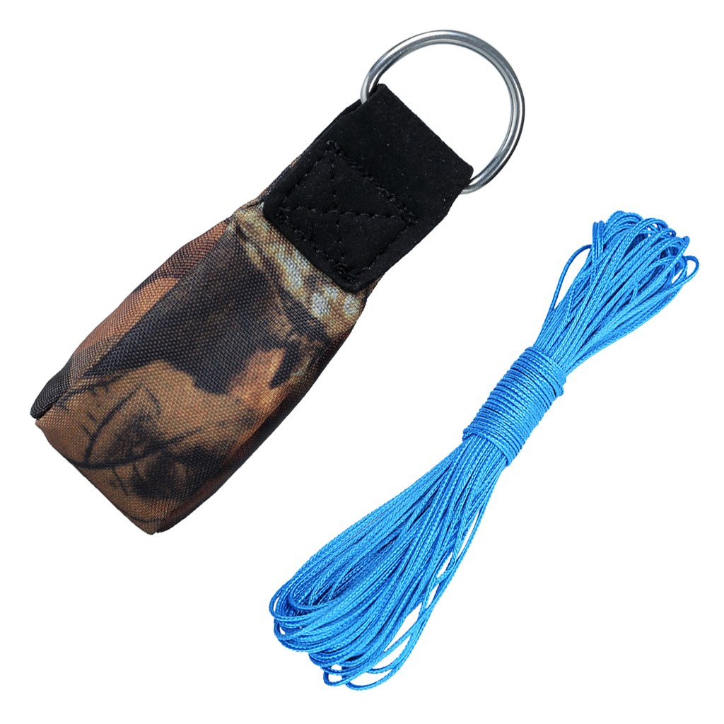 Nylon Outdoor Climbing Tree Arborist Throw Weight Bag +15m Rope Throw Line