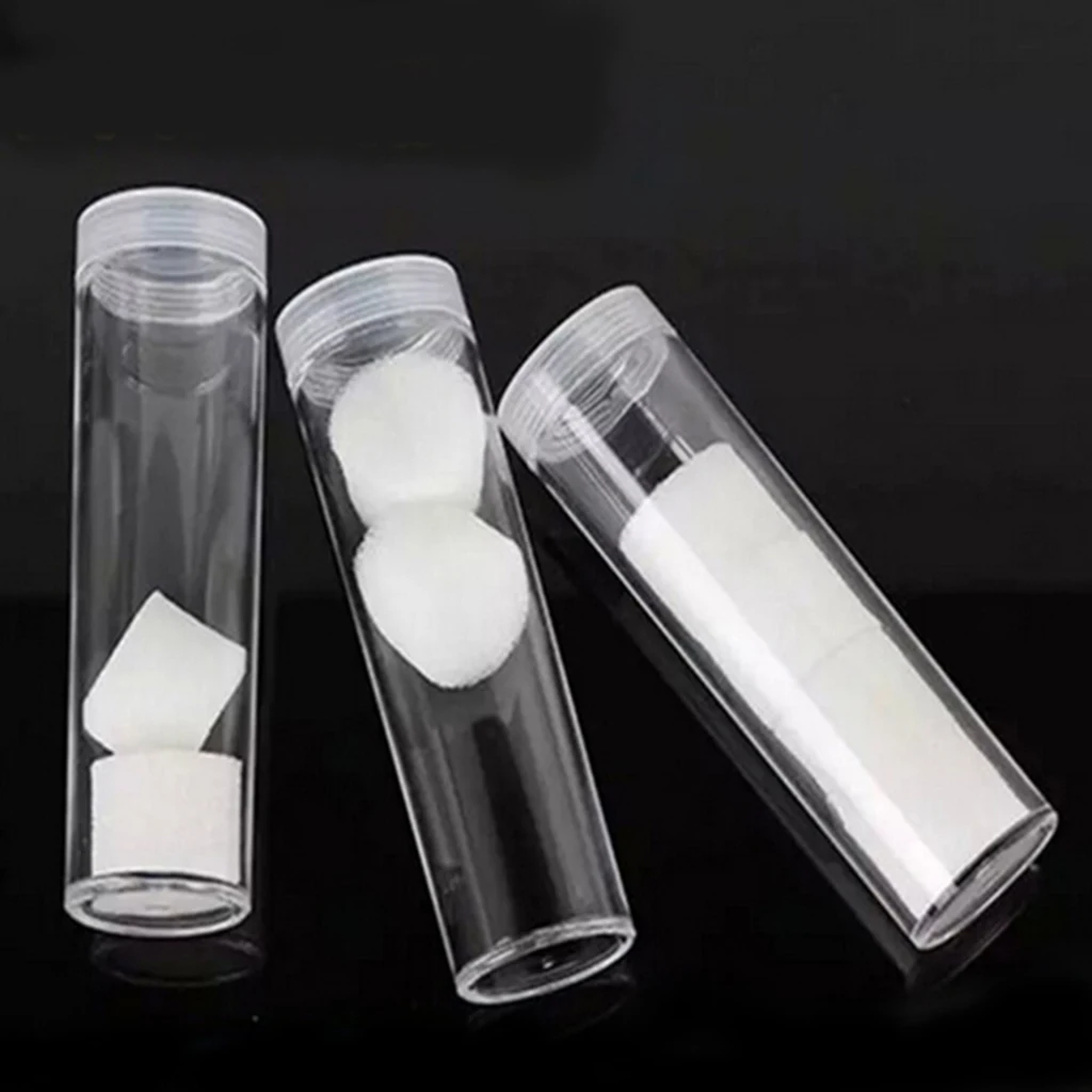 10Pieces 22.9mm Plastic Portable Tube Holder Clear Round Cases Coin Storage Box,