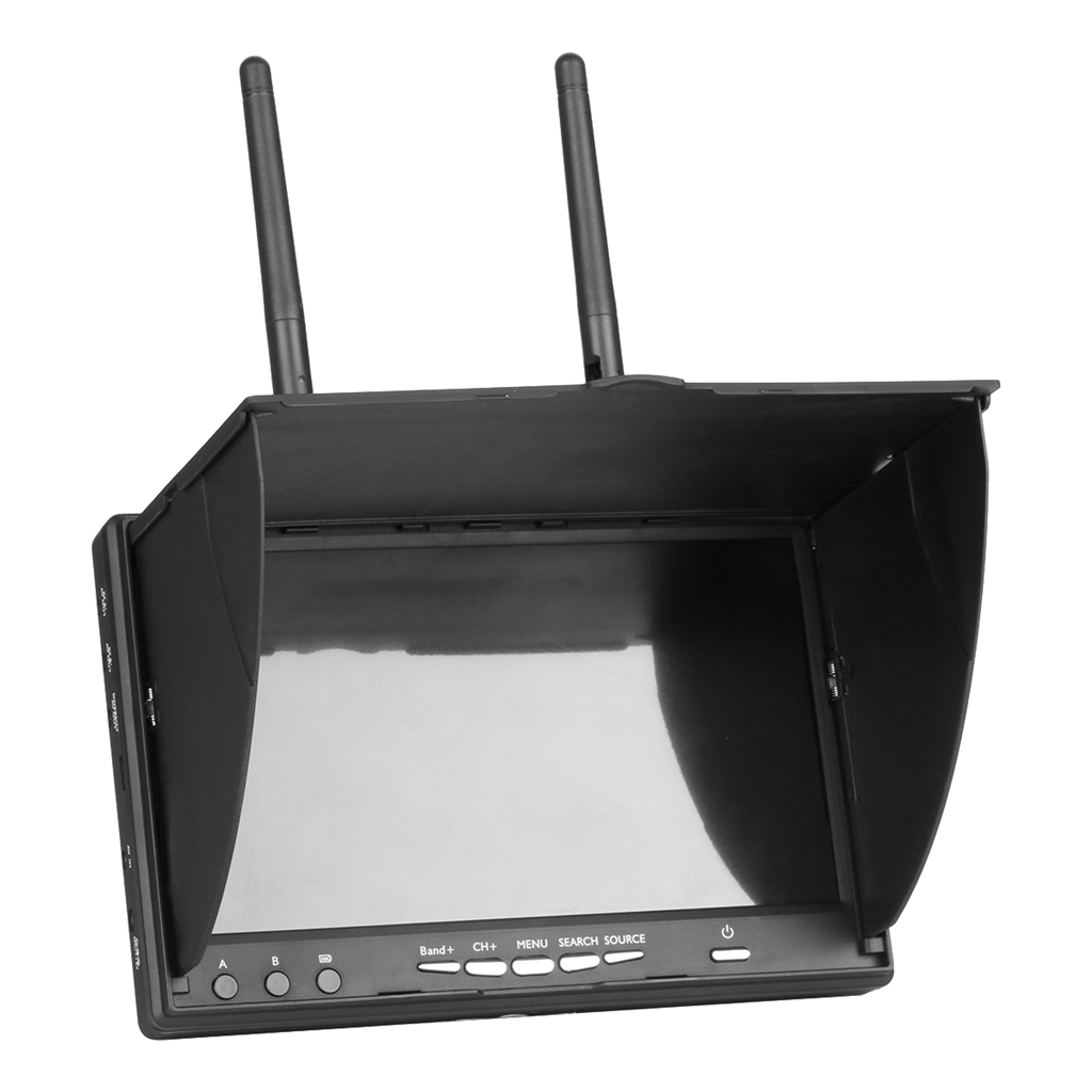 7 Inch LCD Monitor Receiver Dual Antenna FPV Video With 5.8G 40CH DVR