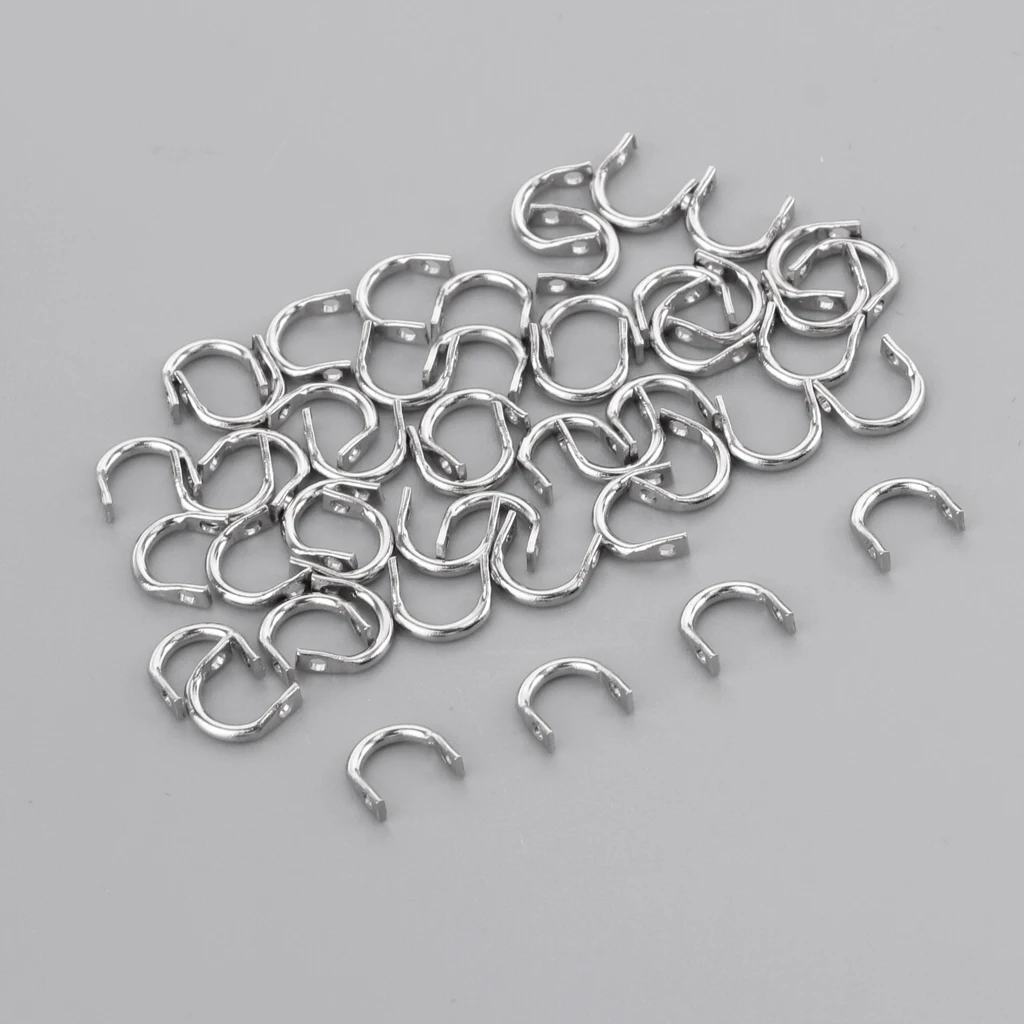 50pc  Clevises Clevis Stainless Steel DIY ners  Accessories  S/M/L Fishing  Tools