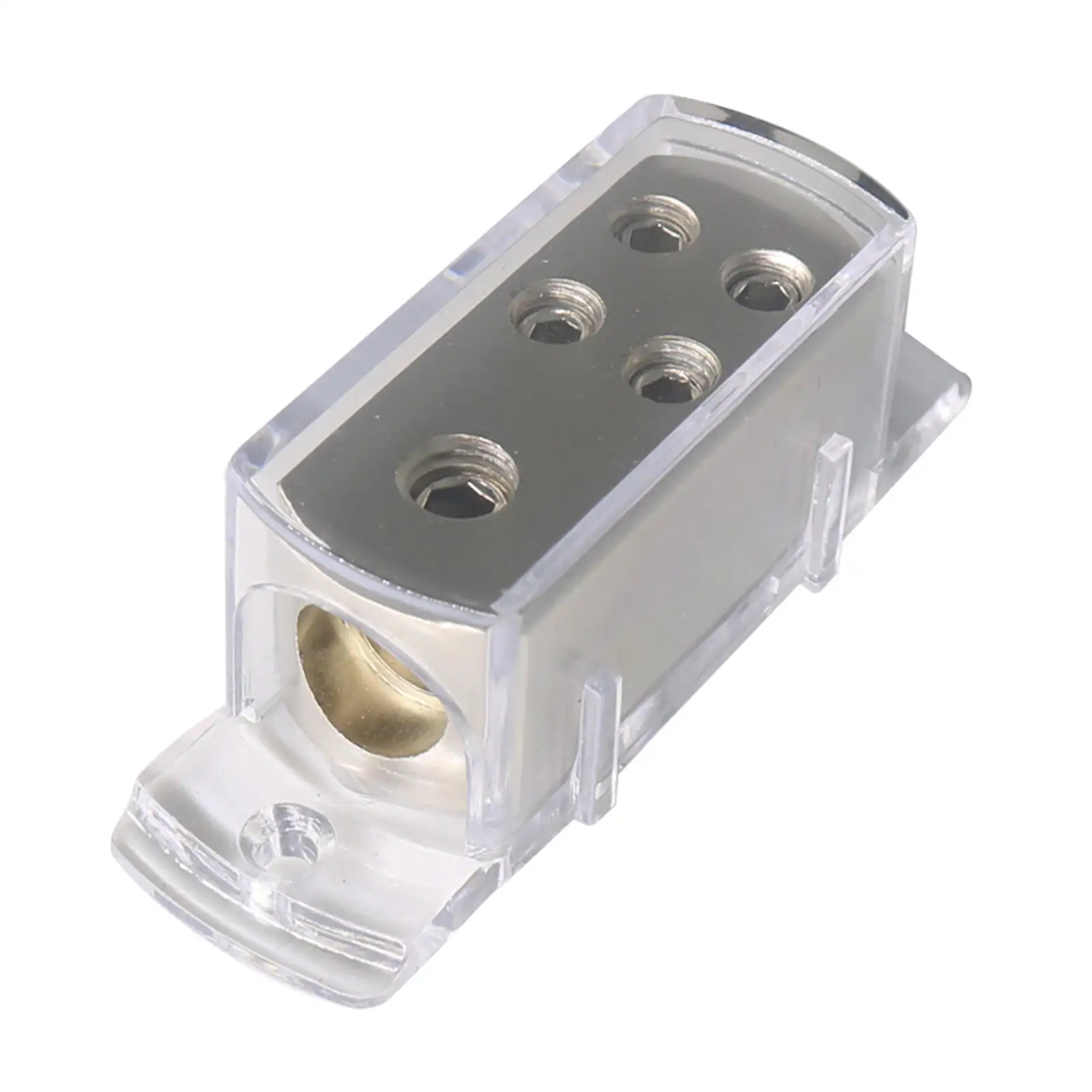 Electronics 4-Way Car Audio Power/Ground Cable Splitter Distribution Block