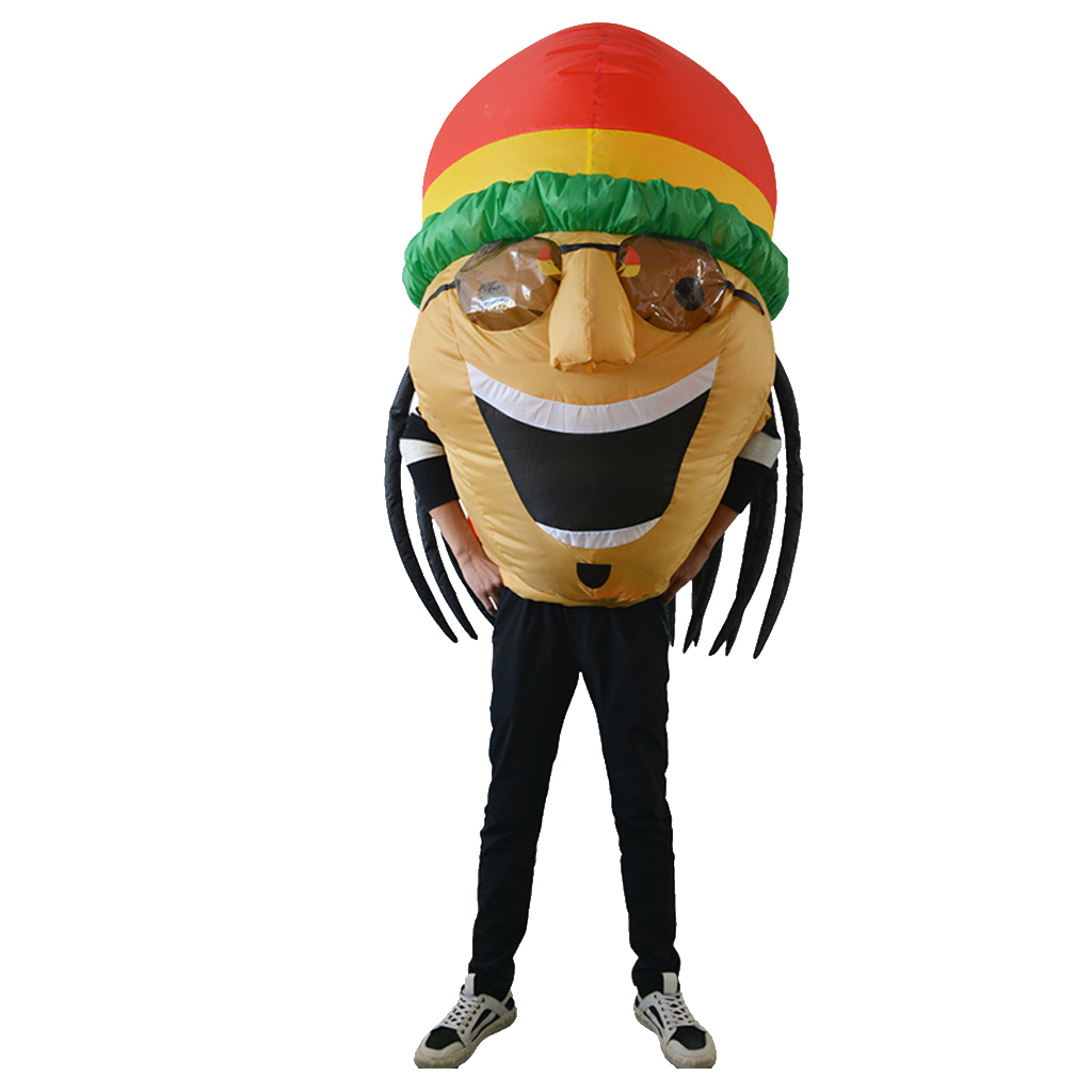 Inflatable Halloween Party Costumes Funny Jamaican Cosplay Costumes