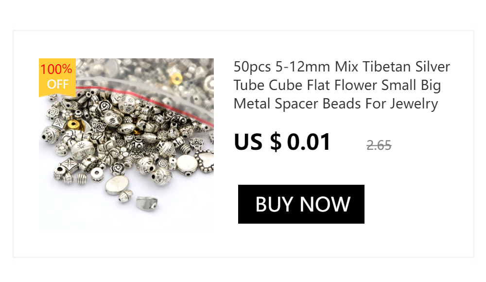 50PCS Tibaten Silber Runde Lose Dichtung Metall Spacer Perlen Für Schmuck Machen Diy Armband Halskette Zubehör Finden Großhandel – Detail 9
