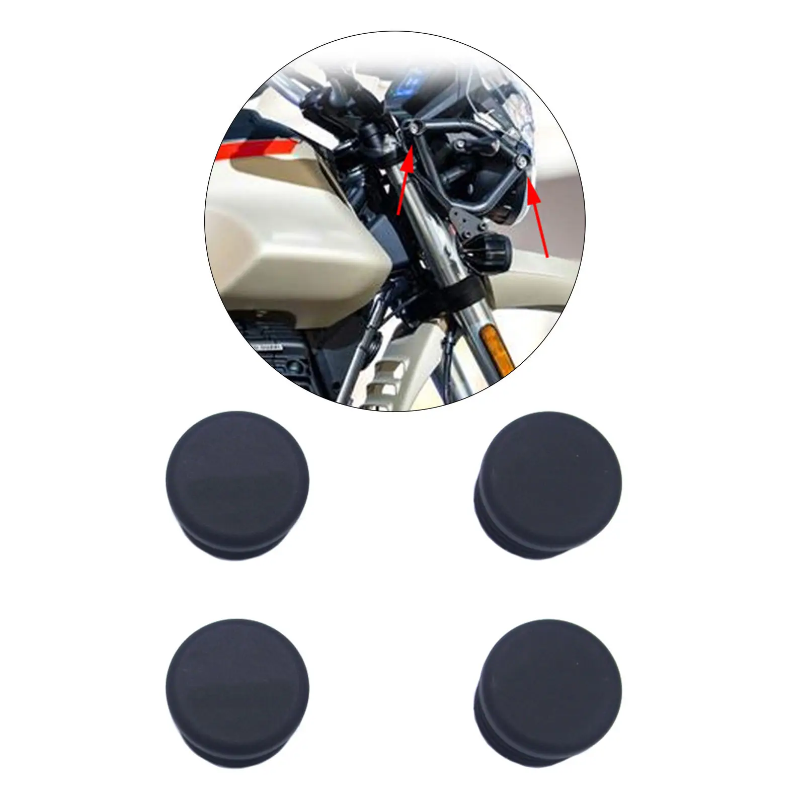 Motorcycle Frame Tube Hole Plugs for Moto Guzzi V85TT V85TT 2019-2021