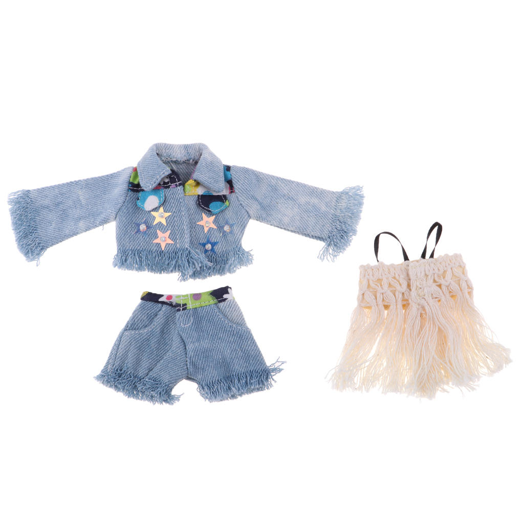 3 Pieces Clothes Suit Party/ Casual Outfit for 12inch Blythe Pullip  Doll