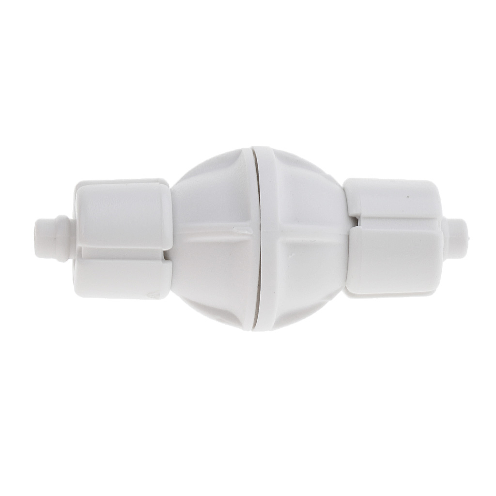 Aquarium Check Valve For Co2 Bubble Counter Air Pump With stainless steel Spring Stop Fish Tank Fastening Plastic