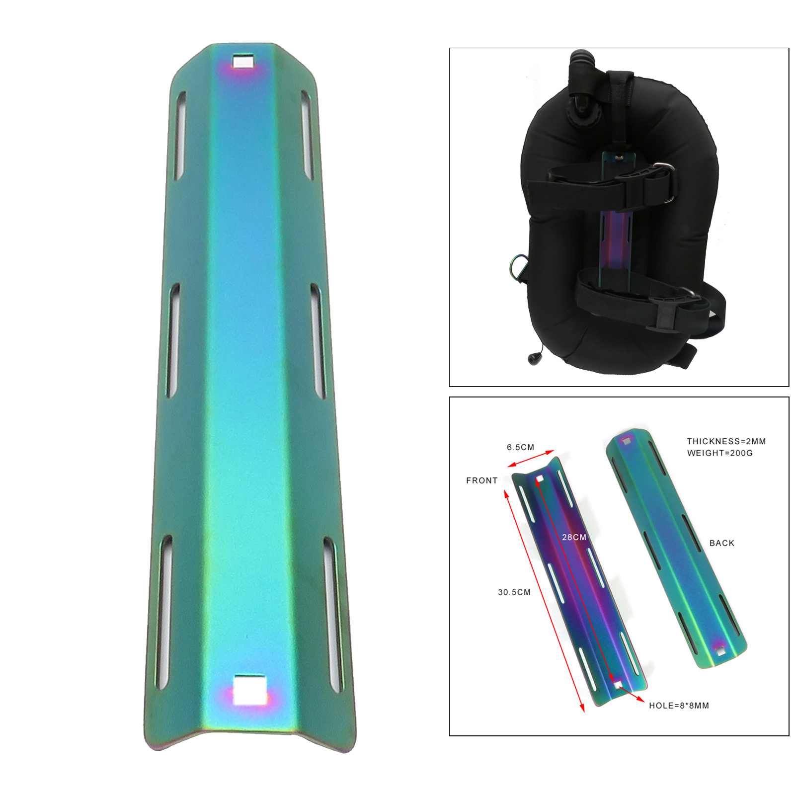 Titanium Alloy Diving Single Tank Adapter For Wing BCD Backplate Holder STA Scuba Diving Tank Bracket Ultralight Gear Equipment