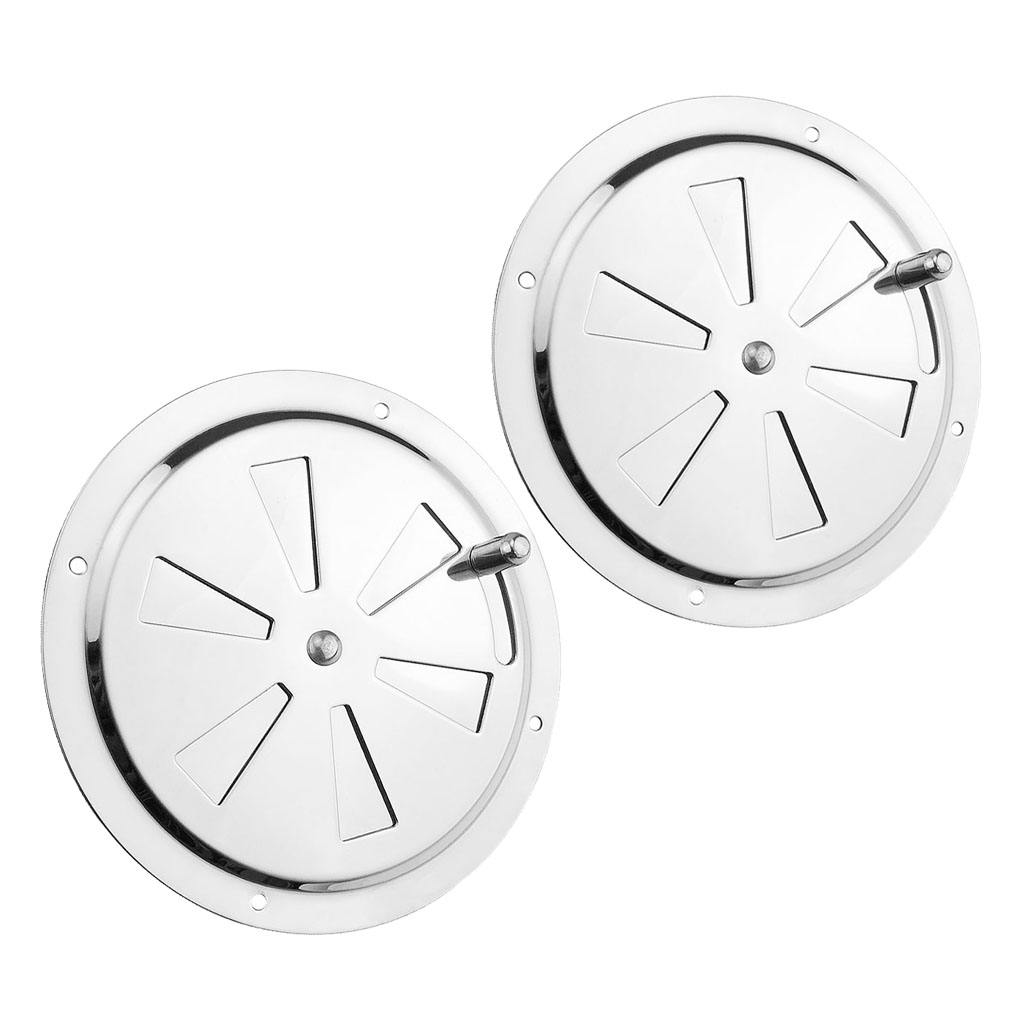 Stainless Steel 316 Boat Marine Round Air Louver Vent Ventilation Cover